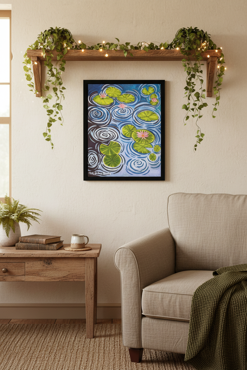 Lily Pond Framed poster
